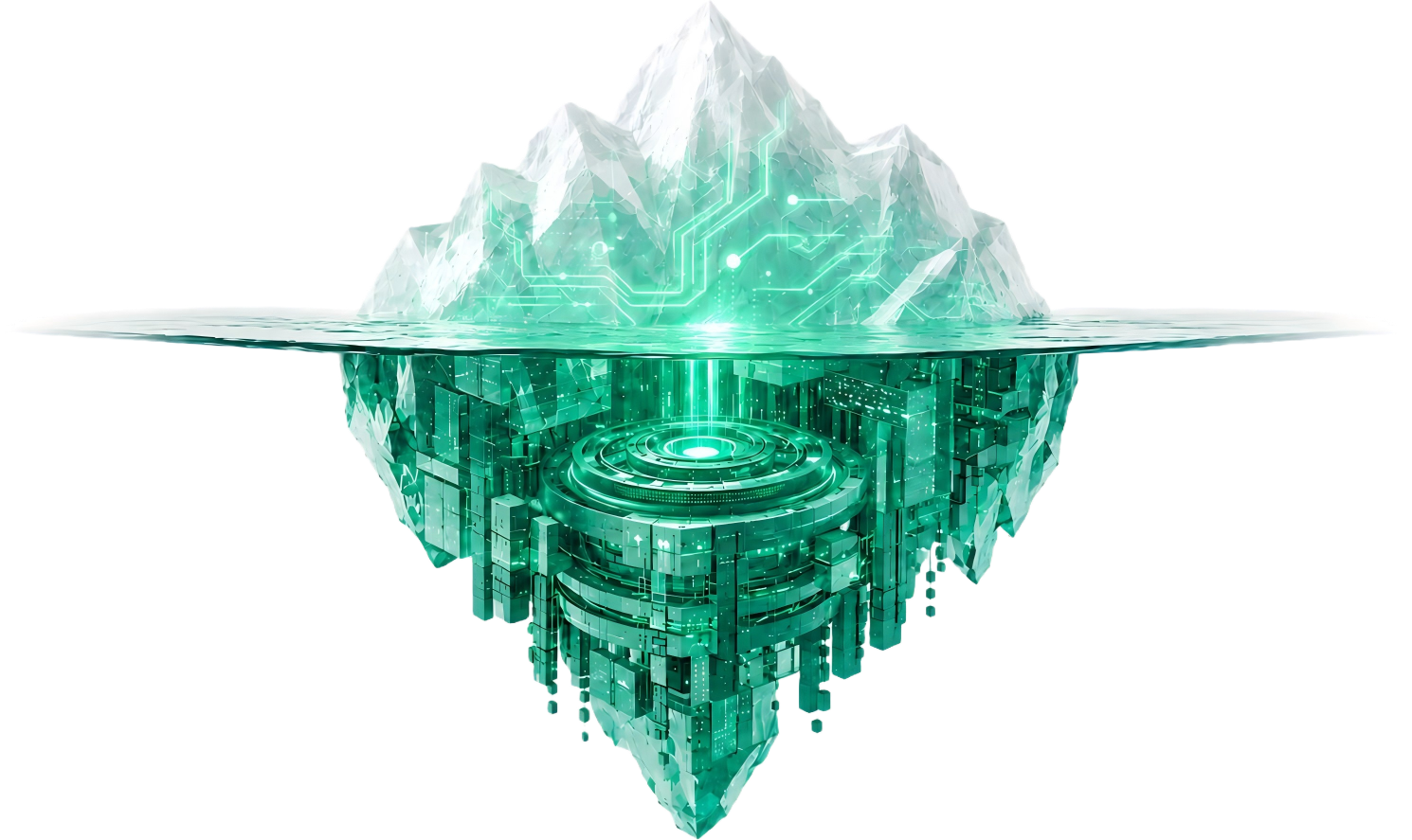 冰山：水上是看得见的交付，水下是一整套工作
